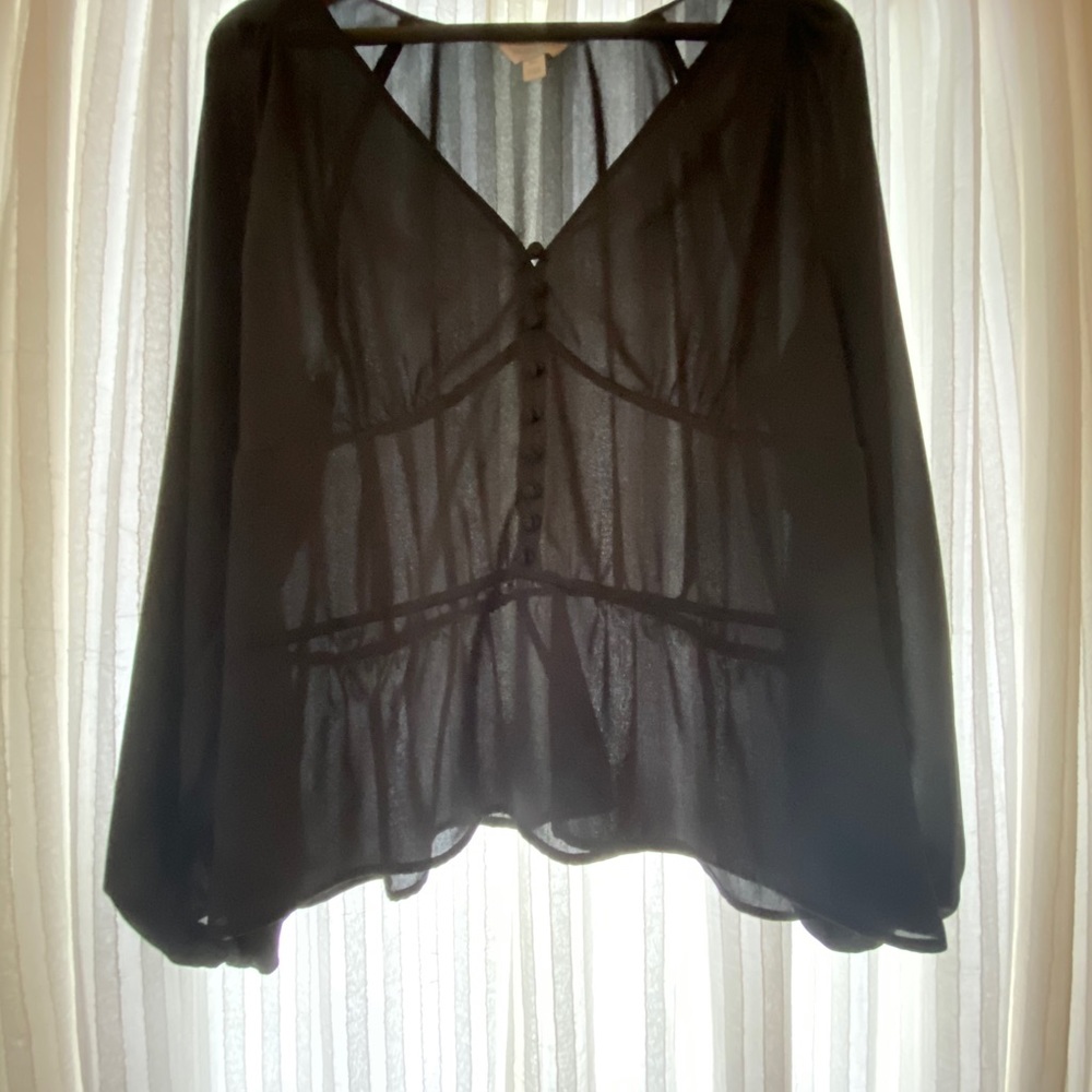 3/$20 Sheer blouse